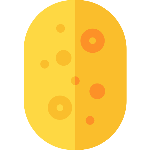 Icone éponge jaune